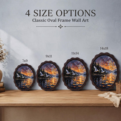 Witch Hat Wall Art, Wavy Oval Wood Framed Canvas, Vintage Halloween Still Life, Cozy Witch Cottage Decor, Spooky Fall Wall Art - Image 7